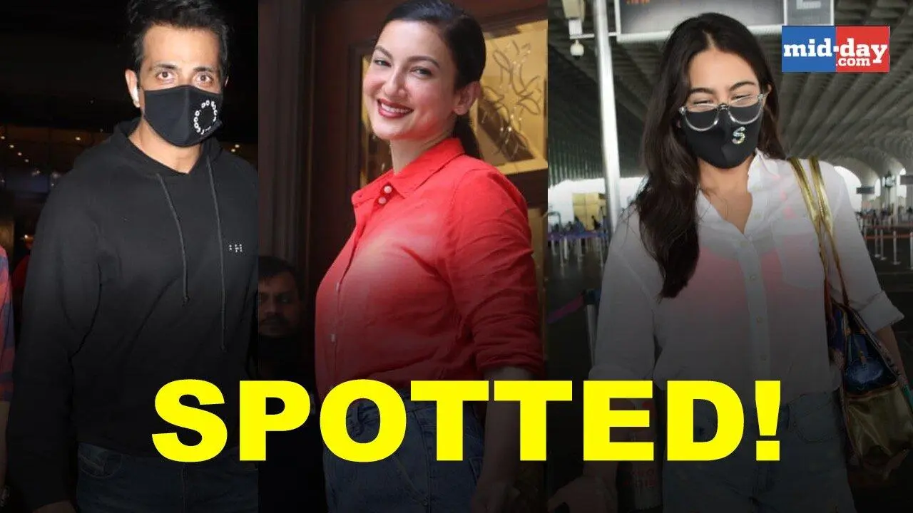 Spotted: Sara Ali Khan, Sonu Sood and Gauahar Khan on the streets of Mumbai